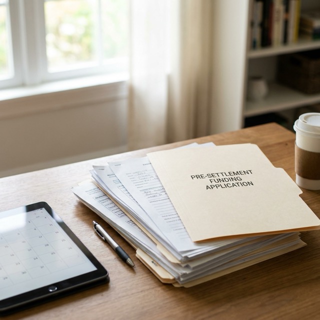 pre-settlement funding application Texas - documents needed and timeline