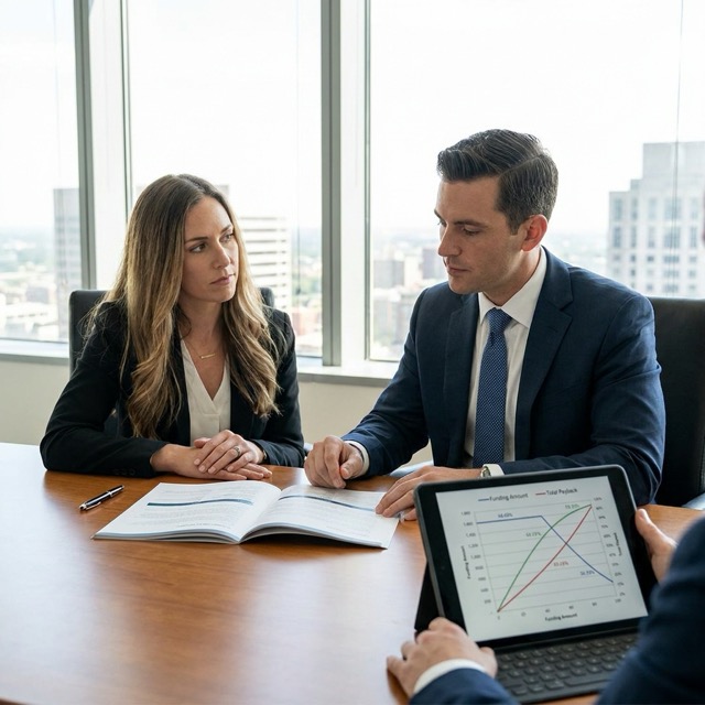 how pre-settlement funding costs work - rate calculation example